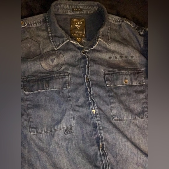 Vintage mcm/guess collaborative button up - Picture 3 of 6